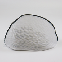 Sac à linge en maille durable pliable et léger personnalisable avec fermeture à glissière réutilisable pour nettoyer les baskets chaussures de course chaussettes salle de bain
