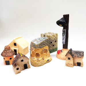 Yapay heykel reçine zanaat peyzaj dekoratif ev Retro kule bahçe minyatür heykeli, dekor için akvaryum balık tankı - Product Image 4