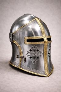 Casco de Armadura Metálica de Guerrero Medieval de Diseño Moderno, Elaborado para Fanáticos de la Edad Media, Casco de Caballero Histórico de Acero Duradero - Product Image 4