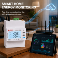 Compteur d'électricité triphasé WiFi CE EM4373-WiFi RS485 3*120/230/240...400V 100A 0.33V Moniteur de consommation d'énergie Classe 1.0