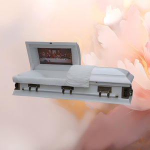 โลงศพไม้ป็อปลาร์แบบอเมริกันสำหรับเด็กและผู้ใหญ่ อุปกรณ์สำหรับงานศพ - Product Image 2