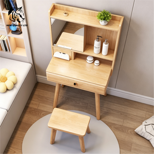 china factory lowest price customized small moq eco-friendly vanity table new design bedroom furniture wooden drawer dresser - Product Image 4