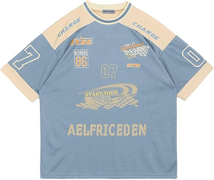 Tontons Custom Wholesale V-neck Streetwear Soccer Shirt Embroidery Mesh <b>Crop</b> Football Jersey - Product Image 5