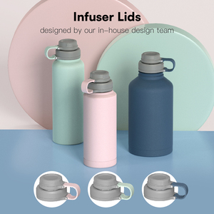 ขวดน้ำกีฬากลางแจ้ง Hong Ling ขวดน้ำเก็บความร้อนสแตนเลสพร้อมฝาปิดสำหรับดื่มโดยตรง ขายส่ง - Product Image 3