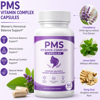 Astrawell PMS Relief Vitamine Complex Capsules met Chasteberry, Citroenmelisse en Dong Quai voor vrouwen, voor hormoonbalans