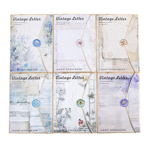 30 fogli/confezione carta da disegno Vintage lettera serie Vintage epistola tema carta Base Collage - Product Image 5