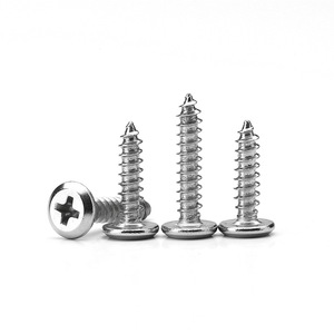 304 Stainless Steel <b>Flat</b> Head Cross Tapping <b>Screw</b> M3 For Wood Construction Industry - Product Image 3