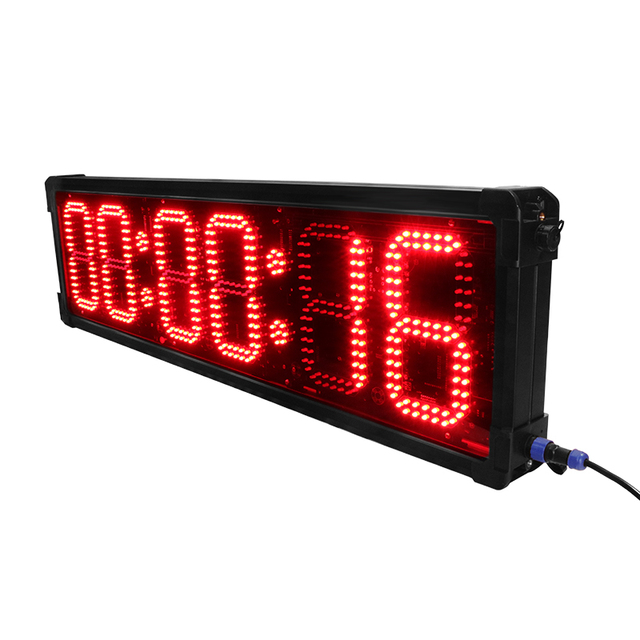 Double Sided Display Waterproof Screen Large Digital Countdown Timing Race Clock 8 Inch Led Timer for Outdoor Marathon Running