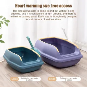 Anti Cracking <b>Box</b>, Stylish Design <b>for</b> Toilet, Durable Plastic, Environmentally Friendly <b>Cat</b> <b>Litter</b> <b>Box</b> - Product Image 4