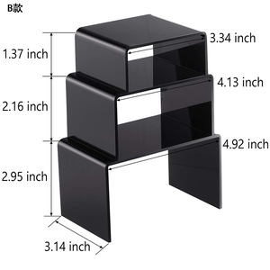 Supports de présentation en acrylique, présentoir de produits, présentoir de bijoux, étagère de présentation, vitrine pour desserts, cupcakes, bonbons, figurines, friandises, présentoir d'<span class=keywords><strong>action</strong></span> - Product Image 6