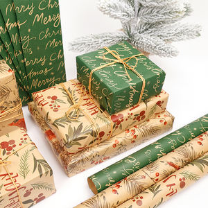 Manufacturer 80g Virgin Pulp <b>Paper</b> Stickers Packaging <b>Christmas</b> Gift Wrap Wholesale Materials Printable Logo for <b>Wrapping</b> <b>Paper</b> - Product Image 5