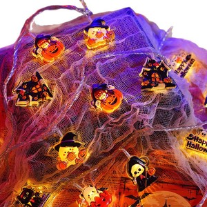 Halloween Lichterketten Kürbis Dekoration Licht Multi pul-Muster Hexe/Catty/Maple Leaf Holiday Light Strings - Product Image 5