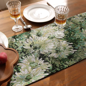 Chất lượng cao hoa bảng <span class=keywords><strong>Runner</strong></span> Jacquard Monet vườn Khăn trải bàn và bảng RUNNERS cho các bên - Product Image 2