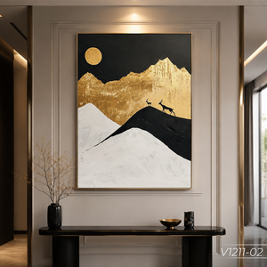 Premium Abstract Silk <b>Painting</b> Wall Art Decor Handmade Silk Landscape Wave Art Vietnam Factory OEM ODM Supplier Model V1211-02 - Product Image 2