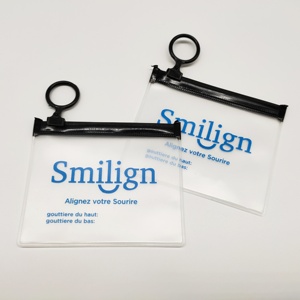 Custom Frosted <b>Small</b> Recyclable Plastic clear Pvc Zipper <b>Bag</b> for Cosmetic Jewelry Ring Packaging <b>Ziplock</b> Pouch - Product Image 5