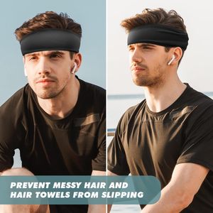 Bandas Deportivas para la Cabeza, Ideales para Correr, Fitness, Yoga, Absorbentes de Sudor, Pañuelos para la Cabeza de Color Sólido, Lazos para el Cabello para Hombres y Mujeres - Product Image 6