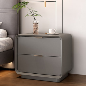 Table de chevet multifonctionnelle en bois massif de style nordique 2026 avec deux tiroirs, personnalisable - Product Image 2