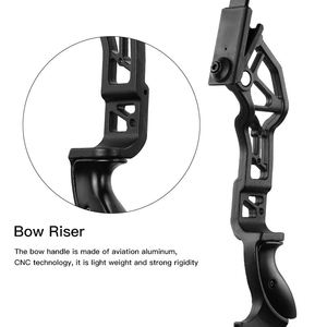 Arco Ibrido Ricurvo di Alta Qualità, Peso di Trazione Regolabile 20-50 libbre, Riser in Lega di Alluminio, Arco da Caccia Nero - Product Image 3