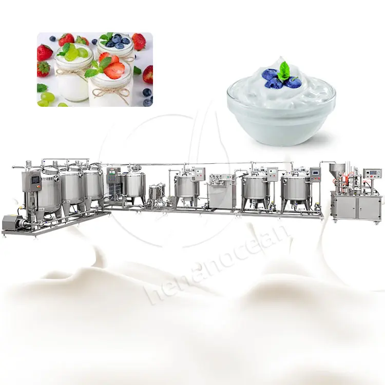 Macchina per la produzione di Yogurt greco oceanico al gusto di latte fermentato Mini linea di produzione di Yogurt
