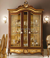 Ensemble de salle à manger rectangulaire de luxe de style baroque français, table à manger rectangulaire en chêne classique royal rétro, chaise de salle à manger