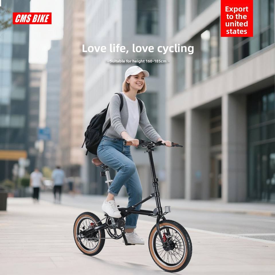 CMSBIKE Stylish Portable One-Second Folding Bike 16 Inch Ultra Light ...