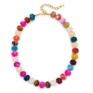 Collar Vibrante de Cuentas para Verano y Playa, Collar de Resina Acrílica con Diseño Geométrico Irregular, Cadena para Clavícula para Mujer, Joyería Boho - Product Image 5