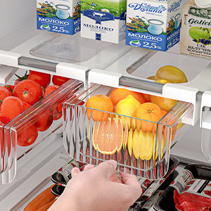 Vente en gros, Meilleure vente : Organisateur de réfrigérateur avec tiroir coulissant et poignée, type étagère et boîte de rangement - Product Image 5