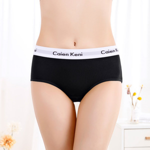 Ropa interior de mujer europea y americana hecha de algodón puro, transpirable, levantando glúteos, Sexy, triángulo de cintura media para niñas debajo - Product Image 2
