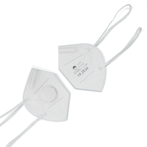 Máscara respiradora con válvula <span class=keywords><strong>FFP2</strong></span>/KN95 | Plegable | Diadema | Blanco | en stock y envío rápido | Precios directos de fábrica - Product Image 5
