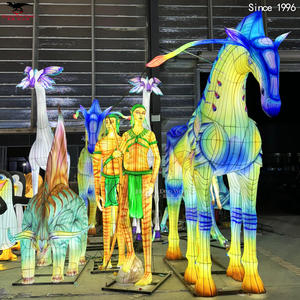 Farol de Seda Hecho a Mano en Zigong, Decoración Tradicional China para Festivales con Temática de <span class=keywords><strong>Avatar</strong></span> para Instalaciones de Parques de Atracciones - Product Image 4