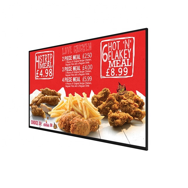 Menu Boards MENU LIGHT BOX A2 Size Bright Light Box Display Sign for Ads Flyers and Restaurant Menus