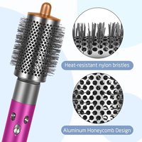 Accessoire de brosse ronde améliorée pour Dysons Air Wrap Jumbo Bigger Oval Round Volumizing Brush for Dysons Airwraps Accessories