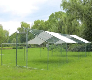 Enclos Poulailler 24 mètres carrés <span class=keywords><strong>Parc</strong></span> grillé 8x3m Acier galvanisé - Product Image 6
