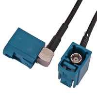 Cable de Extensión de Antena Personalizado de 10 cm, Cable HF con Ángulo de 90 Grados, Conector Hembra y Macho Fakra Tipo Z H I, 0-3 GHz, para Uso en Telecomunicaciones