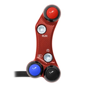 Interruttore Manubrio Destro per Ducati 749/R/S (Fori Sfuocati) (Rosso) - Product Image 1