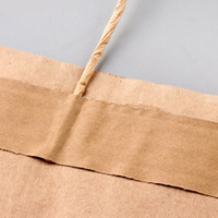 Sac en papier brun biodégradable écologique personnalisé pour livraison de restauration rapide à emporter emballage de restaurant en papier kraft à emporter