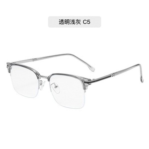 Monturas de gafas rectangulares con montura completa para hombre, lentes de resina anti luz azul, ligeras C1 - Product Image 3