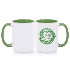 Mug en émail de 15 oz avec poignée et intérieur colorés |   8 couleurs vibrantes au choix |   Commandes en gros disponibles - Product Image 2