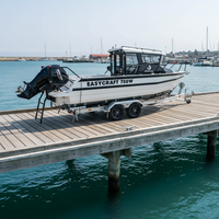 Remorque en aluminium à double essieu Hyroad, 8,6 m de long, remorque tout-terrain pour bateau, extrêmement résistante à la corrosion