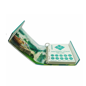 Boîte d'échantillon personnalisée couleur verte reliure à anneaux papier offset pour matériaux <span class=keywords><strong>de</strong></span> construction papier peint catalogue thème <span class=keywords><strong>de</strong></span> la <span class=keywords><strong>santé</strong></span> <span class=keywords><strong>de</strong></span> l'air - Product Image 3