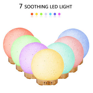 Umidificatore Ultrasonico da Tavolo in Ceramica a Forma di Luna, <span class=keywords><strong>Diffusore</strong></span> di Aromi Colorato per <span class=keywords><strong>Oli</strong></span> <span class=keywords><strong>Essenziali</strong></span>, <span class=keywords><strong>Design</strong></span> Silenzioso con Funzione Timer - Product Image 2