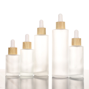 Rỗng Luxury 1 Oz <span class=keywords><strong>2</strong></span> Oz Vai Applicator Tóc Dầu Huyết Thanh <span class=keywords><strong>Dropper</strong></span> Chai Thủy Tinh Mỹ Phẩm Container Với Tre Cap - Product Image 4