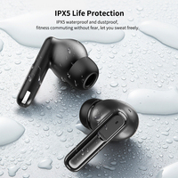 Earphone Nirkabel J16Pro ENC BT 5.4 In-ear dengan Speaker Dinamis 13mm, Suara Stereo, Headset Gaming Olahraga dengan Layar LCD
