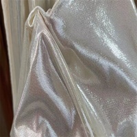 Tissu brillant or et argent, or chaud, avec élastique sur quatre côtés, tissu en spandex extensible dans les quatre sens, tissu métallique pour robe