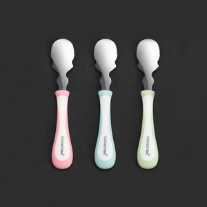Cuillères à <span class=keywords><strong>pamplemousse</strong></span> avec bords dentelés, cuillère à gratter, acier inoxydable 304 de bonne qualité, alimentation des bébés en fruits - Product Image 5