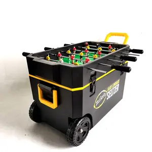 Raffreddatori per feste di ghiaccio in plastica Patio bevanda di grande capacità Stand Up Foosball Cooler football table cooler