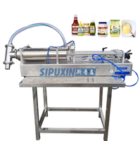 Petite machine de remplissage semi-soda Mayonnaise Ketchup Beurre d'arachide Tahini Remplissage Producteur