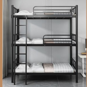 EKONGLONG moderno 3-strato di metallo triplo letto a castello facile montaggio convertibile soppalco per dormitorio scuola soggiorno appartamento deposito - Product Image 4