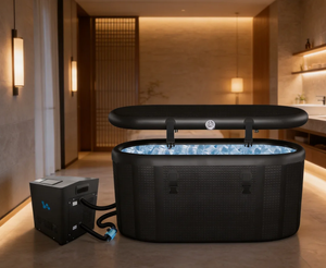 Bañera de Hielo Ovalada Vanace con Tapa, 700L de Capacidad, Enfriador Portátil para Terapia de Recuperación para Adultos - Product Image 1