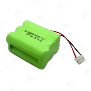 Paquete de batería recargable NI-MH AAA 650 mAh 7,2 V para electrodomésticos